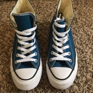 Blue Hightop Converse